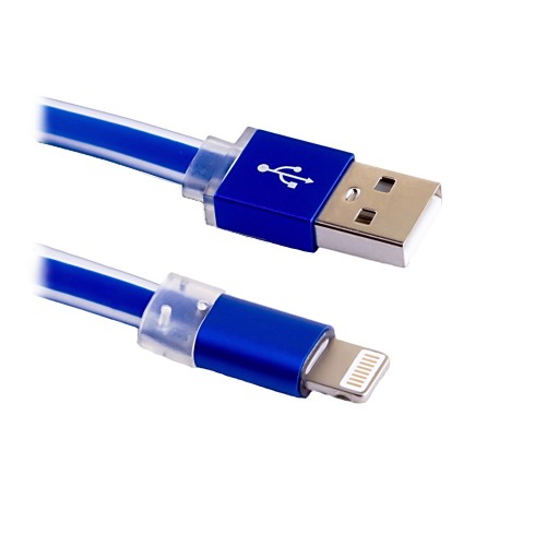 Кабель USB-Lightning 8-pin 2.0, BLAST, 1m, голубой (BMC-211)