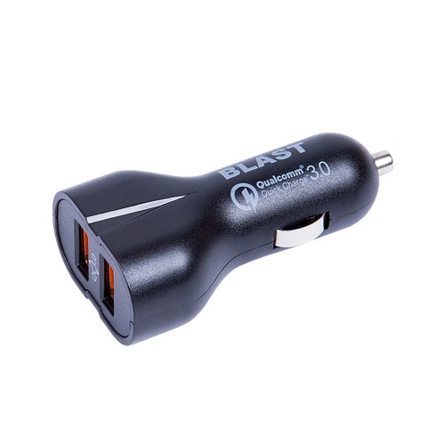 

Автомобильное зарядное устройство BLAST BCA-023 QC, 2USB, 3A, черный, BCA-023 QC