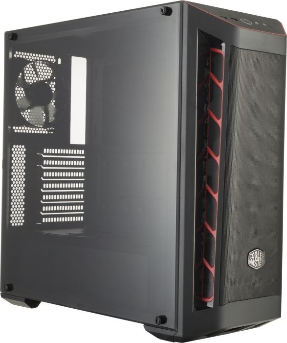 Корпус COOLERMASTER MasterBox MB511 Red, ATX, Midi-Tower, 2xUSB 3.0, черный/красный, без БП (MCB-B511D-KANN-S00)