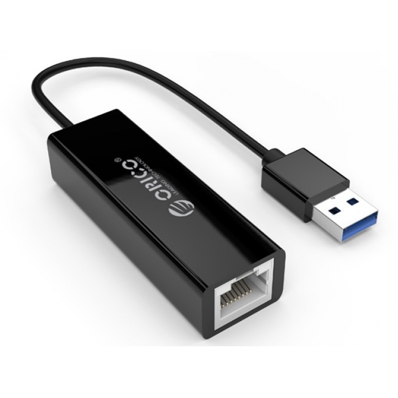 

Сетевая карта Orico UTJ-U3-BK, 1xRJ-45, 1 Гбит/с, USB 3.0, Retail, UTJ-U3-BK