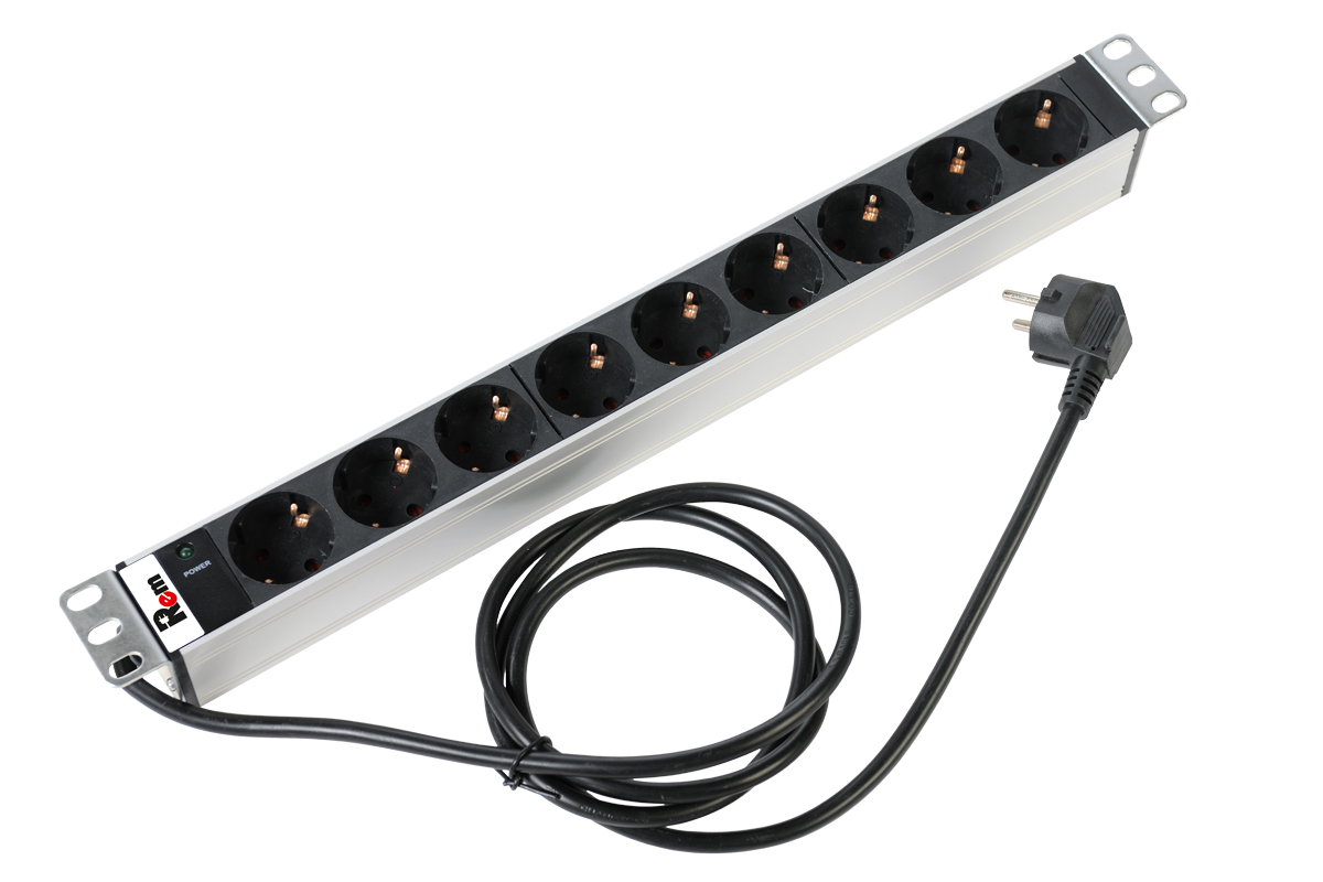 

Блок розеток (PDU) Rem R-16-9S-I-440-3, 1U, кол-во розеток:9 (9xЕвро), черный/серебристый, кабель питания 3 м (30112224402), R-16-9S-I-440-3
