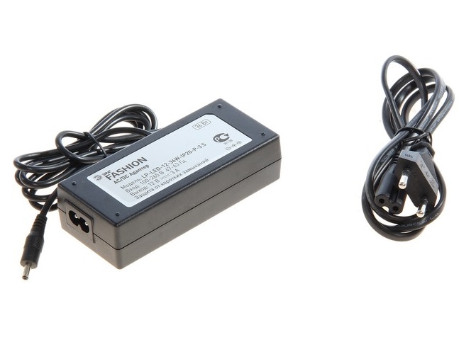 

Блок питания для светодиодных модульных систем ЭРА C0045620 36W (LP-LED-12-36W-IP20-P-3,5), Черный, C0045620