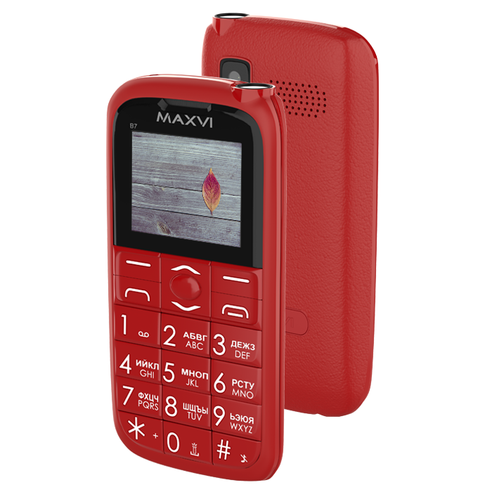 

Мобильный телефон Maxvi B7 1.77", 160x128 TN, Spreadtrum SC6531E, 32.8Mb RAM, 32.8Mb, BT Cam, 2-Sim, 800mAh, красный, B7