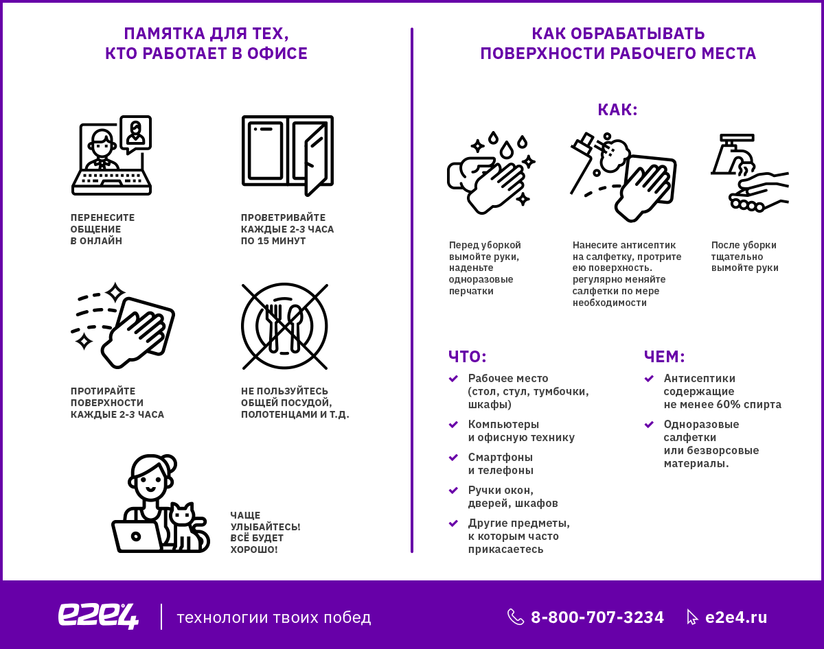 Памятка для тех, кто остался в офисе - статья от e2e4в Новокузнецке