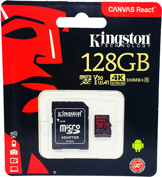 128gb kingston canvas react